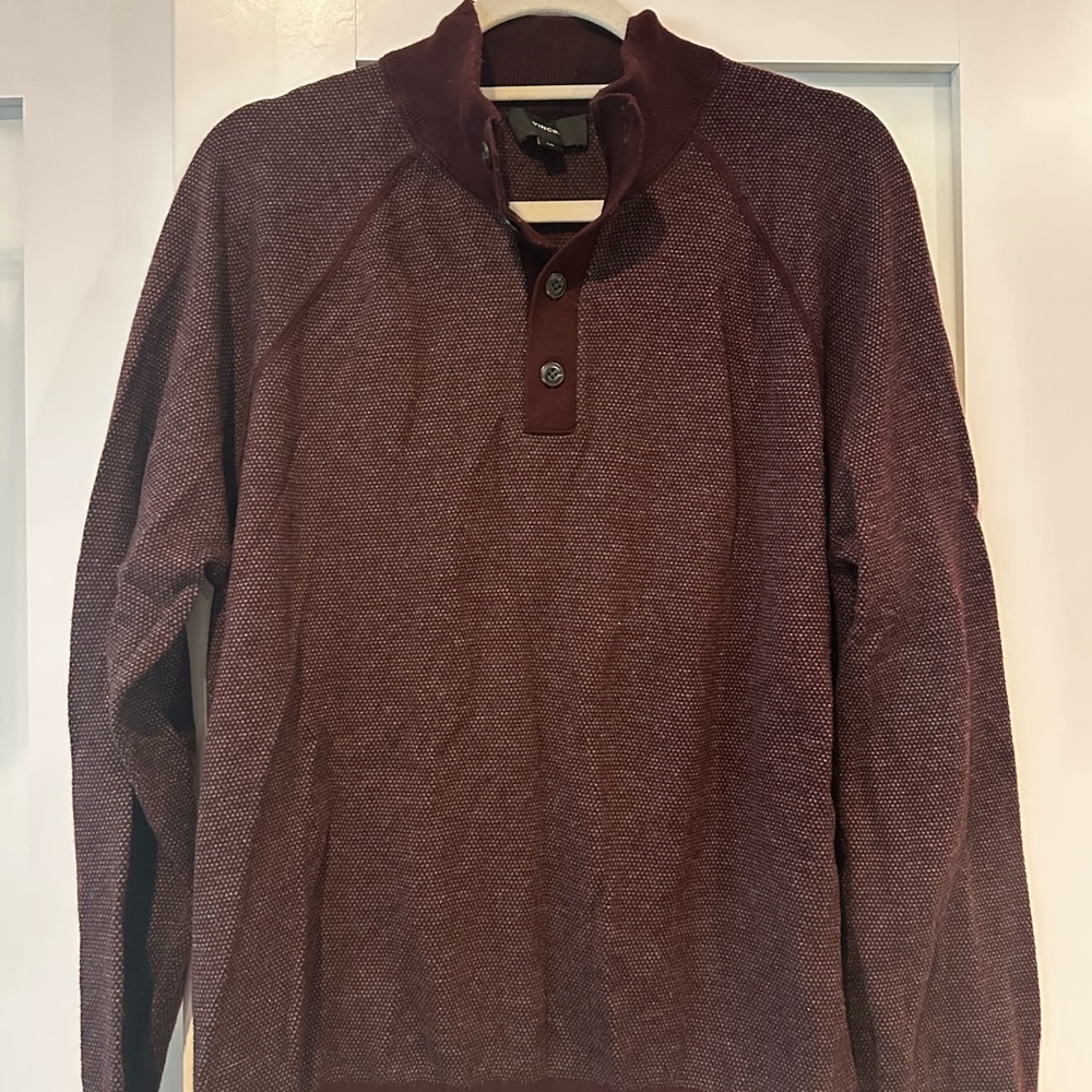 Vince Deep Burgundy Knit Sweater